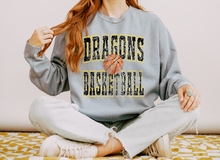 Load image into Gallery viewer, CUSTOM - Distressed Mascot Basketball (D369)
