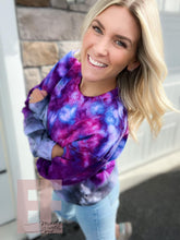 Load image into Gallery viewer, Purple/Black Ombre Ice Dye
