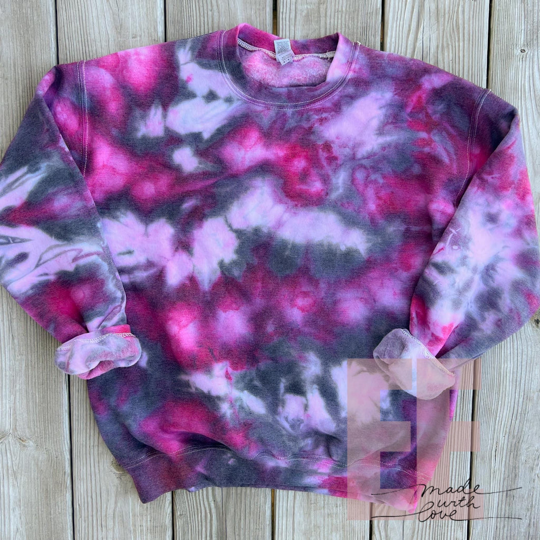 Fuschia & Black Ice Dye